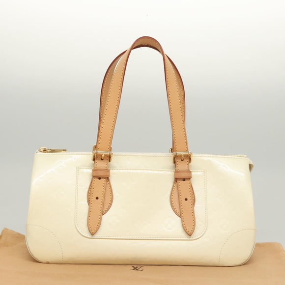 LOUIS VUITTON Monogram Vernis Rosewood Avenue Hand Bag Perle M93508 Auth 119811