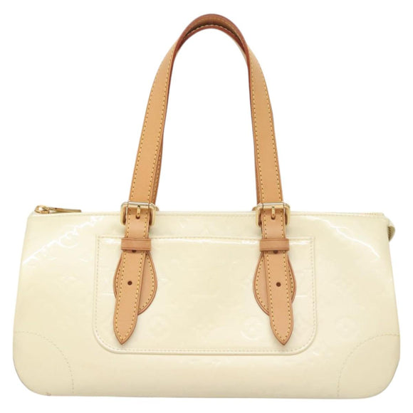 LOUIS VUITTON Monogram Vernis Rosewood Avenue Hand Bag Perle M93508 Auth 119811