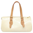 LOUIS VUITTON Monogram Vernis Rosewood Avenue Hand Bag Perle M93508 Auth 119811-2