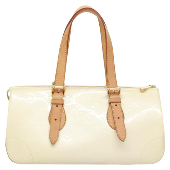 LOUIS VUITTON Monogram Vernis Rosewood Avenue Hand Bag Perle M93508 Auth 119811