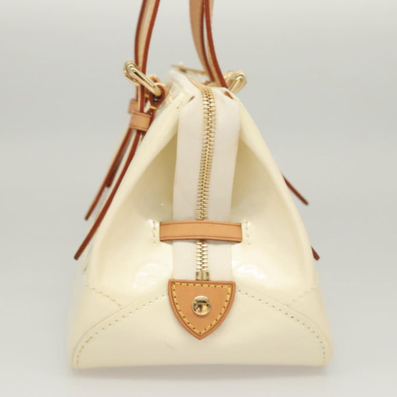 LOUIS VUITTON Monogram Vernis Rosewood Avenue Hand Bag Perle M93508 Auth 119811