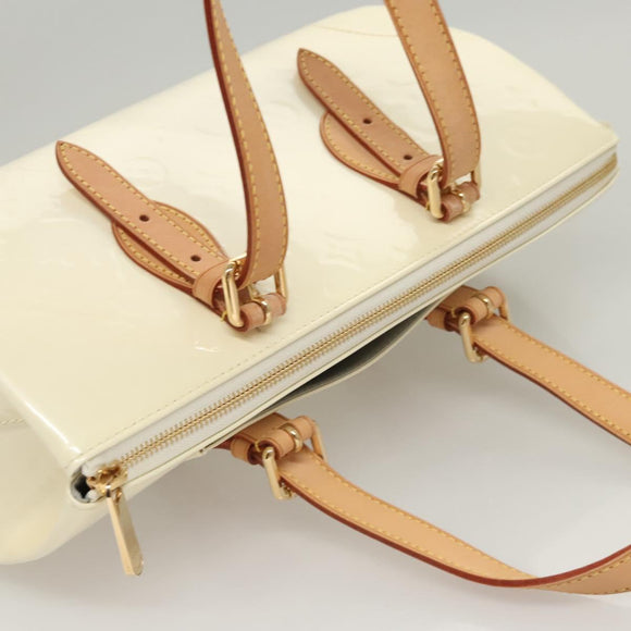 LOUIS VUITTON Monogram Vernis Rosewood Avenue Hand Bag Perle M93508 Auth 119811