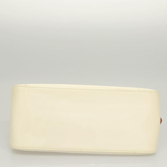 LOUIS VUITTON Monogram Vernis Rosewood Avenue Hand Bag Perle M93508 Auth 119811