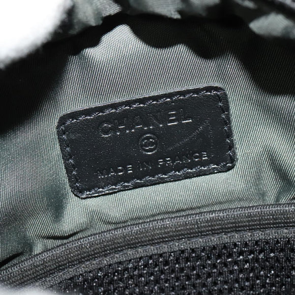 CHANEL COCO Mark Sports Line Shoulder Bag Canvas Brown CC Auth 119814