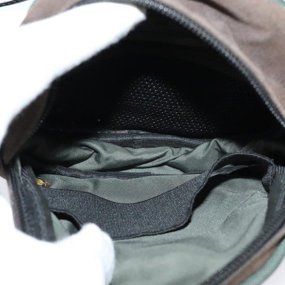 CHANEL COCO Mark Sports Line Shoulder Bag Canvas Brown CC Auth 119814