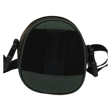 CHANEL COCO Mark Sports Line Shoulder Bag Canvas Brown CC Auth 119814 - 0