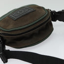 CHANEL COCO Mark Sports Line Shoulder Bag Canvas Brown CC Auth 119814-6