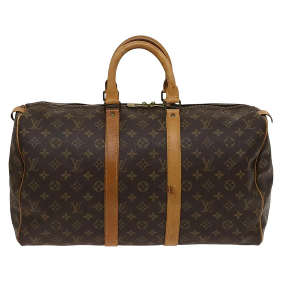 LOUIS VUITTON Monogram Keepall 45 Boston Bag M41428 LV Auth 119817