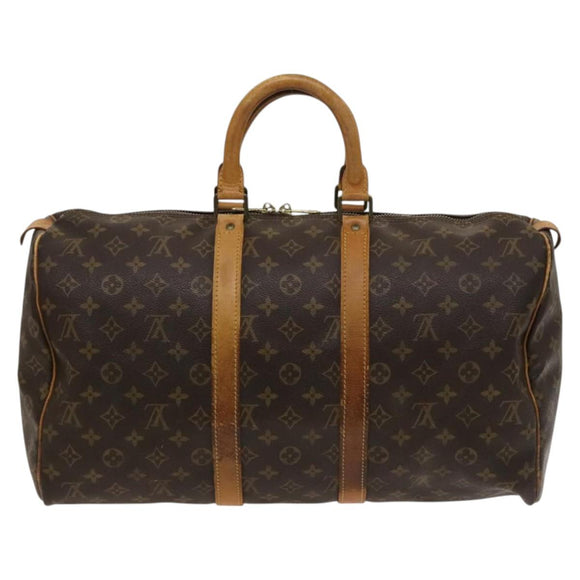 LOUIS VUITTON Monogram Keepall 45 Boston Bag M41428 LV Auth 119817