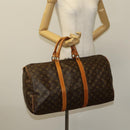 LOUIS VUITTON Monogram Keepall 50 Boston Bag M41426 LV Auth 119818-22