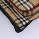 Burberrys Nova Check Garment Cover Canvas Beige Gold Auth 119821-14