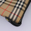 Burberrys Nova Check Garment Cover Canvas Beige Gold Auth 119821-17