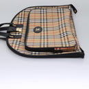 Burberrys Nova Check Garment Cover Canvas Beige Gold Auth 119821-3