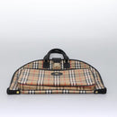 Burberrys Nova Check Garment Cover Canvas Beige Gold Auth 119821-5