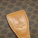 CELINE Macadam Canvas Shoulder Bag PVC Leather Brown Gold Auth 119835-18