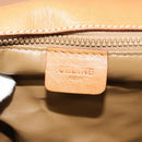 CELINE Macadam Canvas Shoulder Bag PVC Leather Brown Gold Auth 119835-19