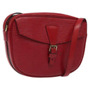 LOUIS VUITTON Epi Jeune Fille MM Shoulder Bag Red M52157 LV Auth 119841-1