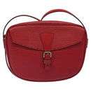 LOUIS VUITTON Epi Jeune Fille MM Shoulder Bag Red M52157 LV Auth 119841-13