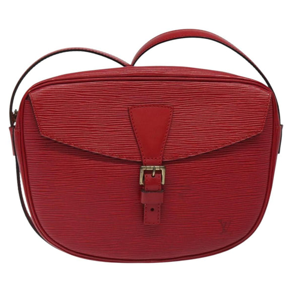 LOUIS VUITTON Epi Jeune Fille MM Shoulder Bag Red M52157 LV Auth 119841
