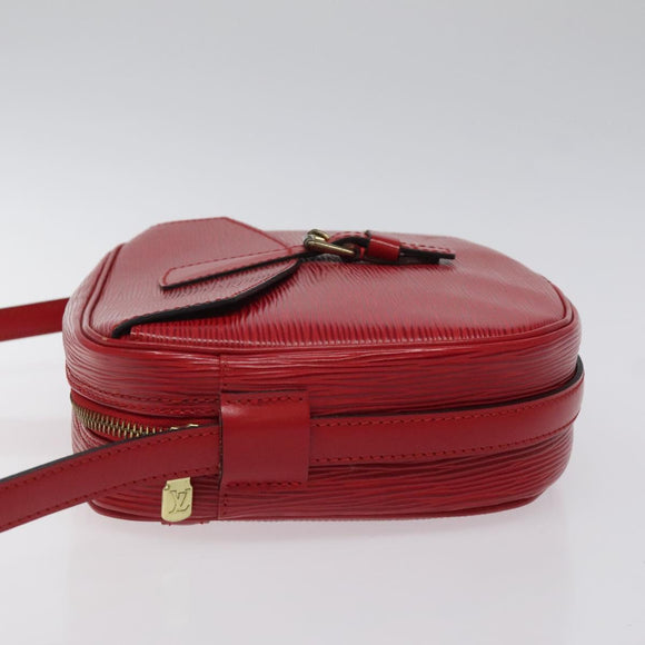 LOUIS VUITTON Epi Jeune Fille MM Shoulder Bag Red M52157 LV Auth 119841
