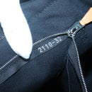 HERMES Fourre Tout MM Hand Bag Canvas Black Silver Auth 119846-12