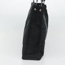 HERMES Fourre Tout MM Hand Bag Canvas Black Silver Auth 119846-3