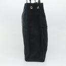 HERMES Fourre Tout MM Hand Bag Canvas Black Silver Auth 119846-4