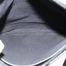 LOEWE Anagram Shoulder Bag Canvas Leather Gray Black Silver Auth 119873-10