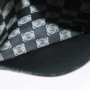 LOEWE Anagram Shoulder Bag Canvas Leather Gray Black Silver Auth 119873-11