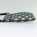 LOEWE Anagram Shoulder Bag Canvas Leather Gray Black Silver Auth 119873-3