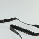 LOEWE Anagram Shoulder Bag Canvas Leather Gray Black Silver Auth 119873-8