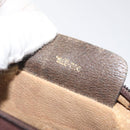 GUCCI GG Supreme Web Sherry Line Clutch Bag PVC Beige Gold 010 378 Auth 119887-12