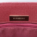 BURBERRY Nova Check Hand Bag Canvas Beige Gold Auth 119890-17