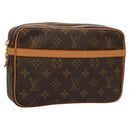 LOUIS VUITTON Monogram Compiegne 23 Clutch Bag M51847 LV Auth 119892-1
