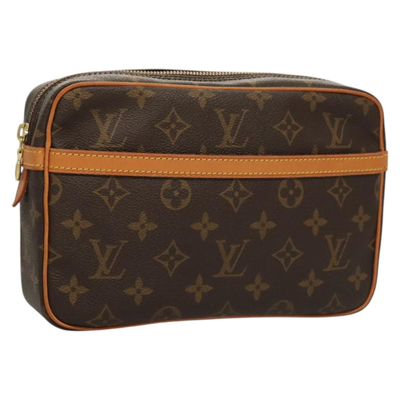 LOUIS VUITTON Monogram Compiegne 23 Clutch Bag M51847 LV Auth 119892