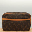 LOUIS VUITTON Monogram Compiegne 23 Clutch Bag M51847 LV Auth 119892-12