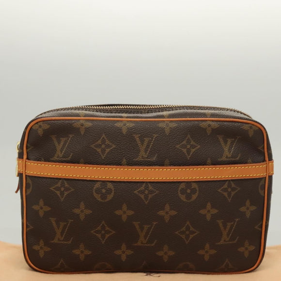 LOUIS VUITTON Monogram Compiegne 23 Clutch Bag M51847 LV Auth 119892