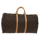 LOUIS VUITTON Monogram Keepall Bandouliere 60 Boston Bag M41412 LV Auth 119895V-1