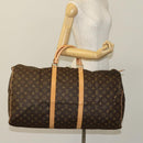 LOUIS VUITTON Monogram Keepall Bandouliere 60 Boston Bag M41412 LV Auth 119895V-22
