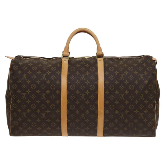 LOUIS VUITTON Monogram Keepall Bandouliere 60 Boston Bag M41412 LV Auth 119895V