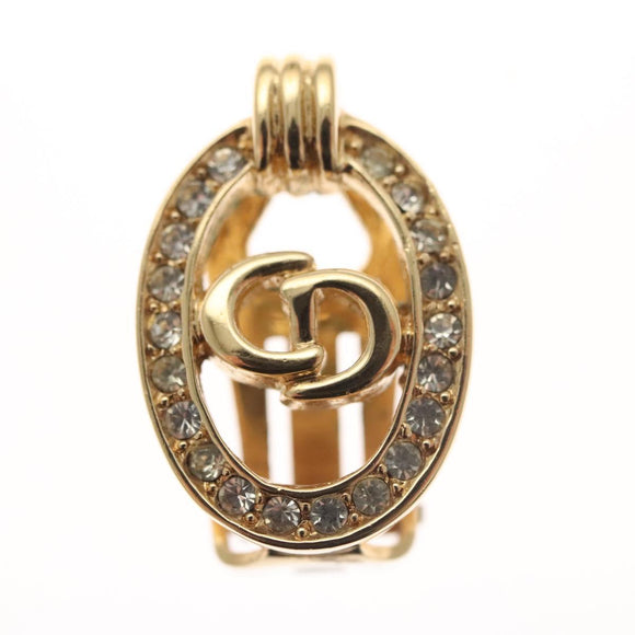 Christian Dior Earring metal Gold Auth 119932