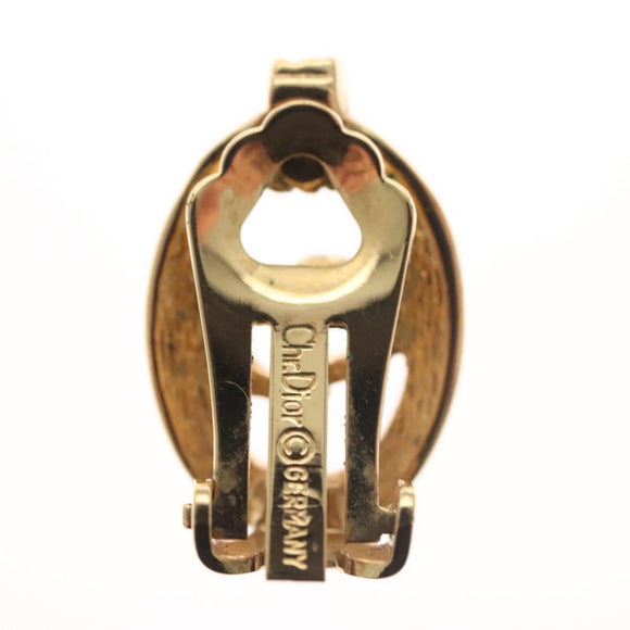 Christian Dior Earring metal Gold Auth 119932