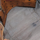 MCM Logogram Vicetos Tote Bag PVC Leather Brown Gold Auth 119981-10