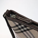 BURBERRY Nova Check Blue Label Shoulder Bag Canvas Beige Auth 119982-10