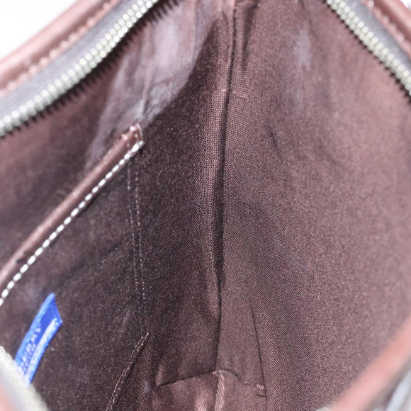 BURBERRY Nova Check Blue Label Shoulder Bag Canvas Beige Auth 119982