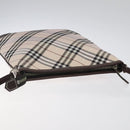 BURBERRY Nova Check Blue Label Shoulder Bag Canvas Beige Auth 119982-6