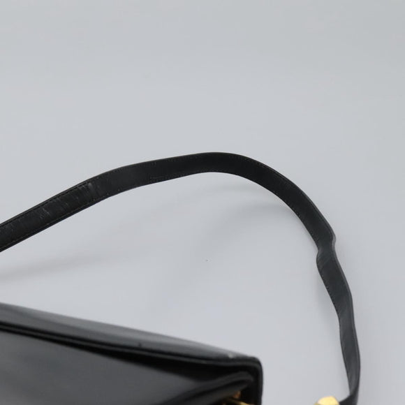 Christian Dior Shoulder Bag Calf leather Black Auth 119992