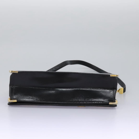 Christian Dior Shoulder Bag Calf leather Black Auth 119992