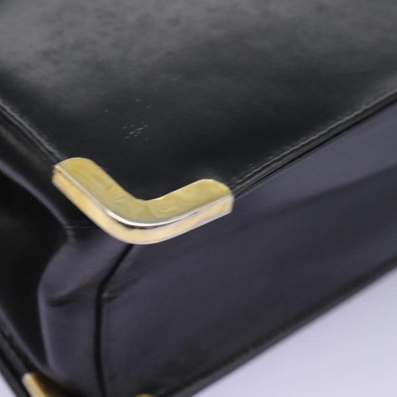 Christian Dior Shoulder Bag Calf leather Black Auth 119992