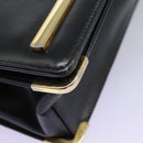 Christian Dior Shoulder Bag Calf leather Black Auth 119992-14